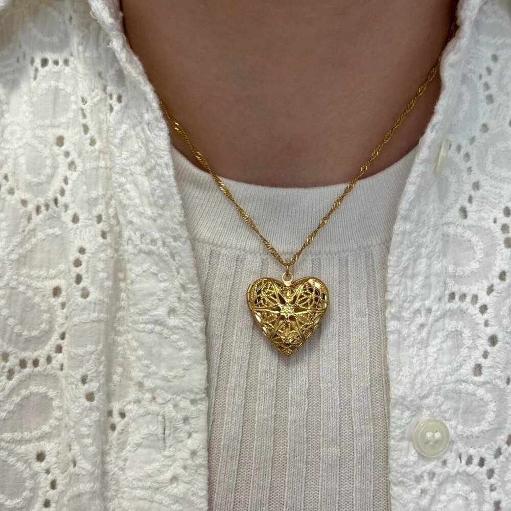 Sku0417 Retro Gold Women Casual Fashion Pedant Necklace Stainless steel+gift bag